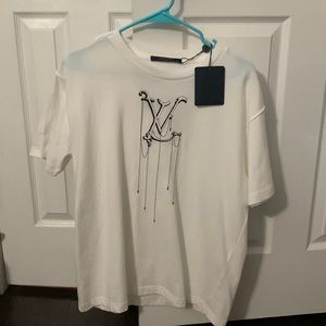 Mens Louis Vuitton Dripping Chain T-Shirt